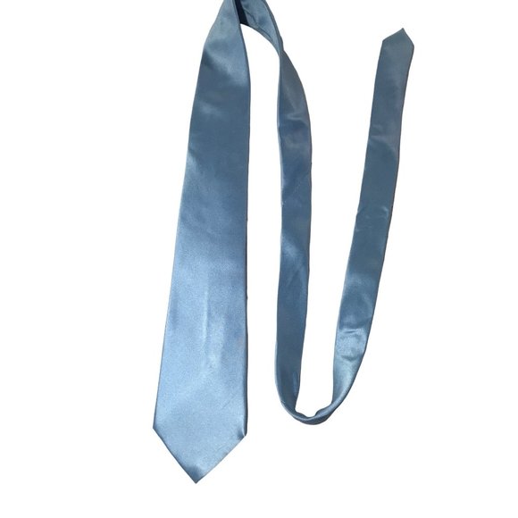 Stafford Performance Silk Blue Standard Neck Tie 60 x 3.5 Retro Street Club Luxu - Picture 3 of 5